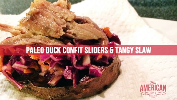 Ghetto Duck Confit Slider with Red Cabbage Slaw