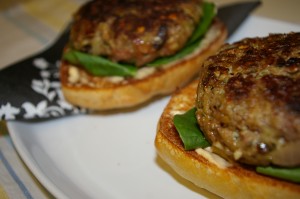 spinach and sun dried tomato burgers