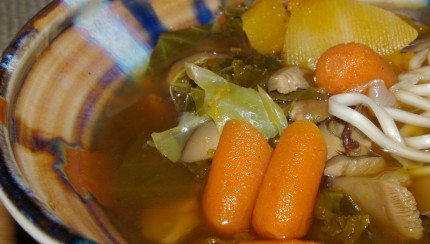 Udon Noodle Soup Close Up
