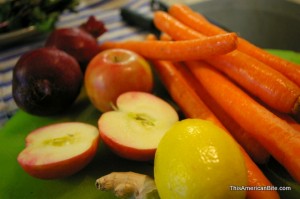 Fresh produce for juicer
