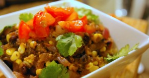 Vegetarian Chili with Black Beans and Corn