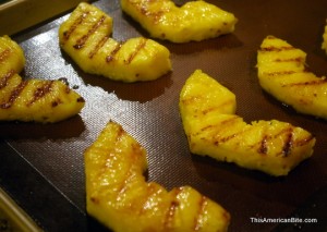 Grilled Pineapple with grill marks