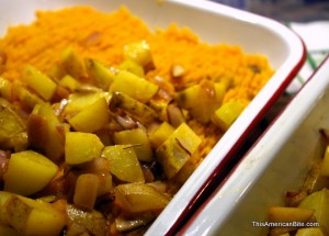 Sheaprd's pie with crispy topping
