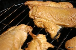 Smoked chicken breasts for korma