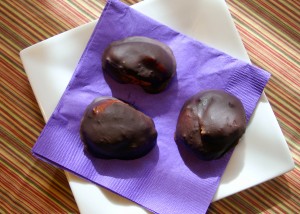 Chocolate covered peanut butter balls