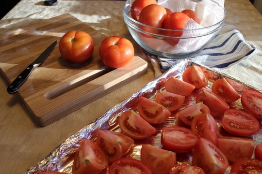 Homemade dried tomatoes recipe