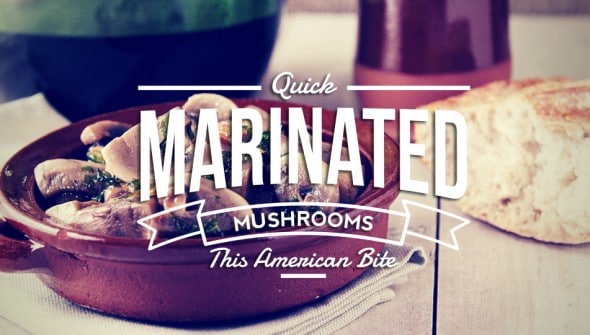 Marinated Mushrooms in red wine