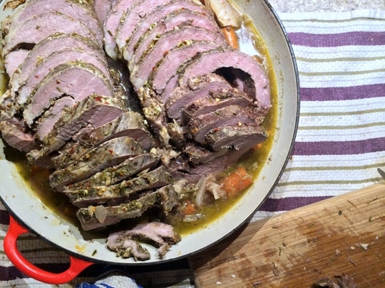 Kosher Top of Rib Roast Recipe - delicious hot or cold. 